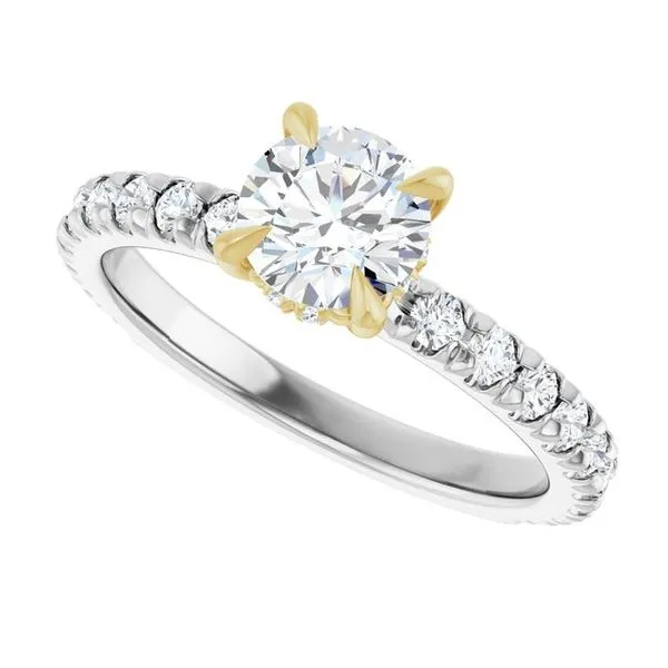 Claw-Prong Hidden Halo-Style Engagement Ring Image 5 J. Thomas Jewelers Rochester Hills, MI