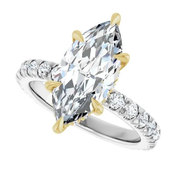 Claw-Prong Hidden Halo-Style Engagement Ring Image 5 Shipley's Fine Jewelry Hampstead, MD