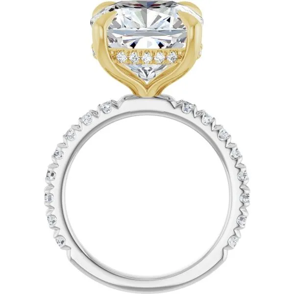 Claw-Prong Hidden Halo-Style Engagement Ring Image 2 Paul James Jewelers Angels Camp, CA