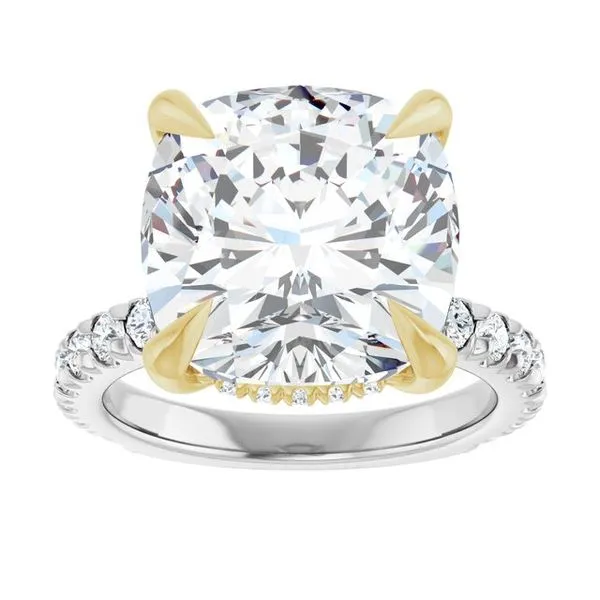 Claw-Prong Hidden Halo-Style Engagement Ring Image 3 Shipley's Fine Jewelry Hampstead, MD