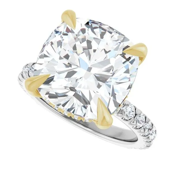 Claw-Prong Hidden Halo-Style Engagement Ring Image 5 Futer Bros Jewelers York, PA