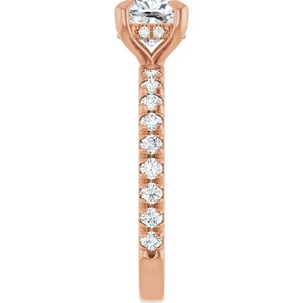 Claw-Prong Hidden Halo-Style Engagement Ring Image 4 Austin's Fine Diamonds & Jewelry Lyndhurst, NJ