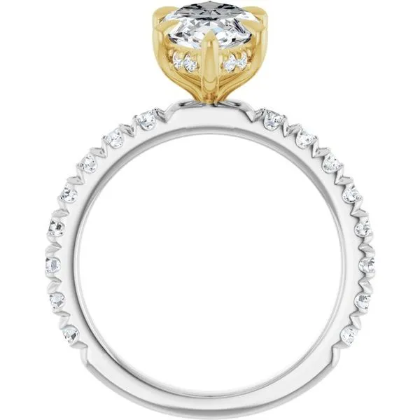 Claw-Prong Hidden Halo-Style Engagement Ring Image 2 Mark Jewellers La Crosse, WI