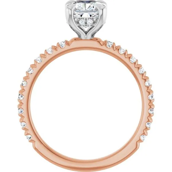 Claw-Prong Hidden Halo-Style Engagement Ring Image 2 Shipley's Fine Jewelry Hampstead, MD