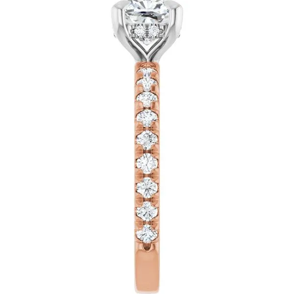 Claw-Prong Hidden Halo-Style Engagement Ring Image 4 Clater Jewelers Louisville, KY