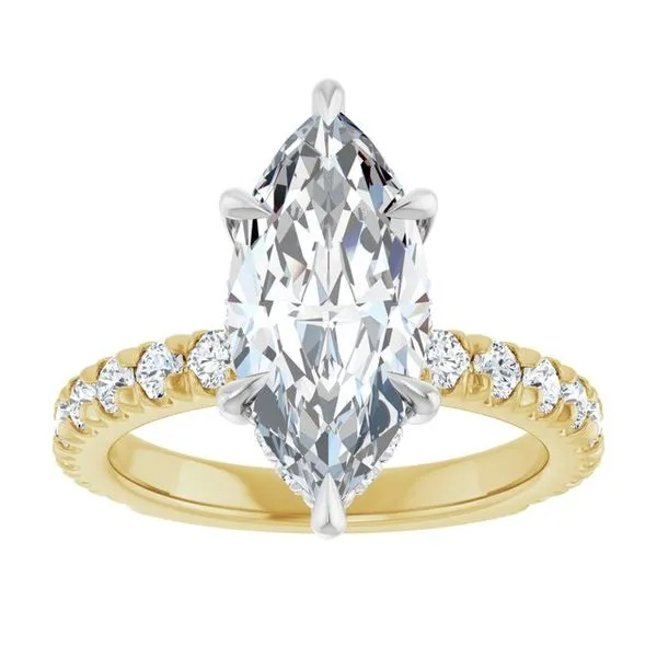 Claw-Prong Hidden Halo-Style Engagement Ring Image 3 Mark Jewellers La Crosse, WI