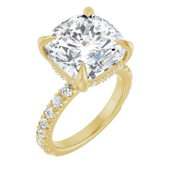 Claw-Prong Hidden Halo-Style Engagement Ring Shipley's Fine Jewelry Hampstead, MD
