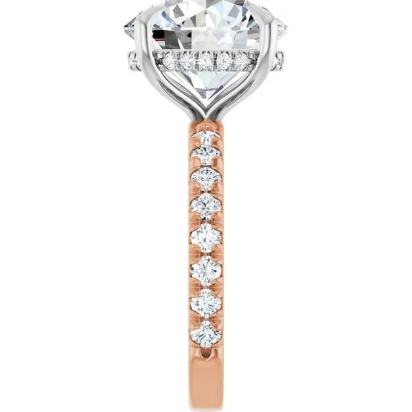 Claw-Prong Hidden Halo-Style Engagement Ring Image 4 Austin's Fine Diamonds & Jewelry Lyndhurst, NJ