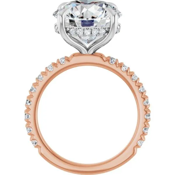 Claw-Prong Hidden Halo-Style Engagement Ring Image 2 Shipley's Fine Jewelry Hampstead, MD