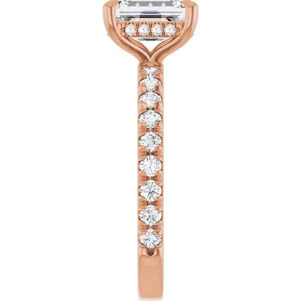 Claw-Prong Hidden Halo-Style Engagement Ring Image 4 Jimmy Smith Jewelers Decatur, AL