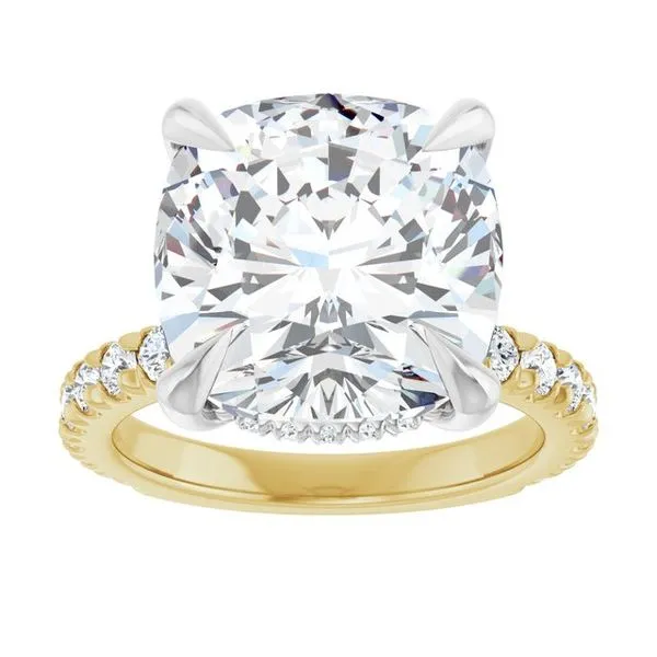 Claw-Prong Hidden Halo-Style Engagement Ring Image 3 Futer Bros Jewelers York, PA