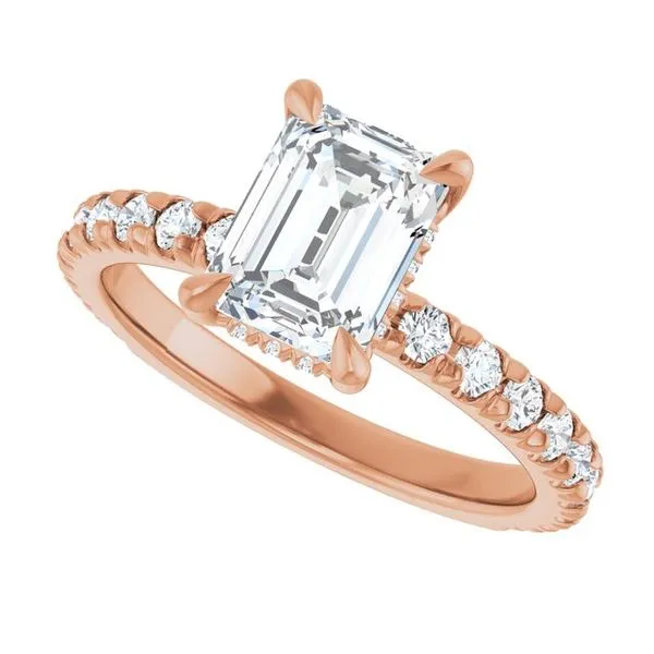 Claw-Prong Hidden Halo-Style Engagement Ring Image 5 Raleigh Diamond Fine Jewelry Raleigh, NC