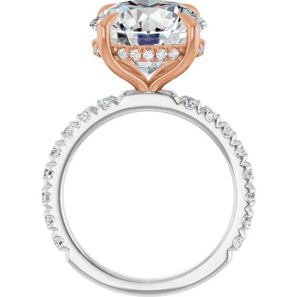 Claw-Prong Hidden Halo-Style Engagement Ring Image 2 Morin Jewelers Southbridge, MA