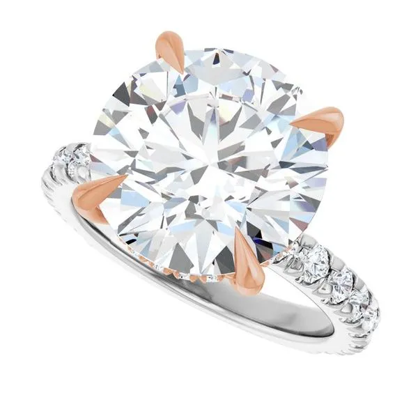 Claw-Prong Hidden Halo-Style Engagement Ring Image 5 J. Thomas Jewelers Rochester Hills, MI