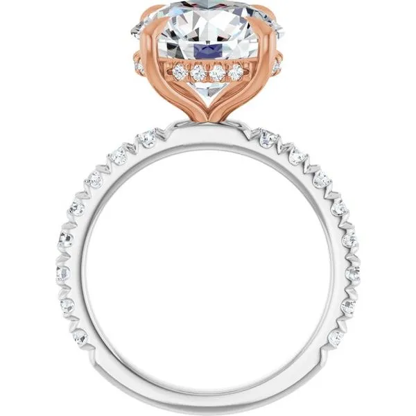 Claw-Prong Hidden Halo-Style Engagement Ring Image 2 Shipley's Fine Jewelry Hampstead, MD