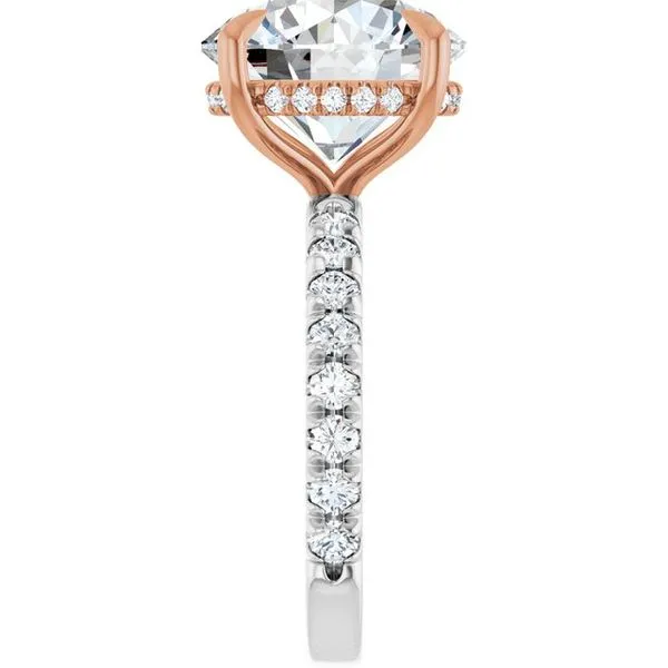 Claw-Prong Hidden Halo-Style Engagement Ring Image 4 Raleigh Diamond Fine Jewelry Raleigh, NC