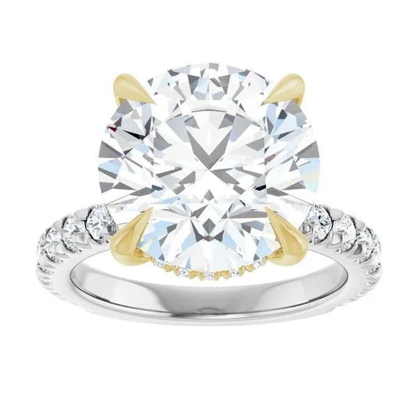 Claw-Prong Hidden Halo-Style Engagement Ring Image 3 Raleigh Diamond Fine Jewelry Raleigh, NC