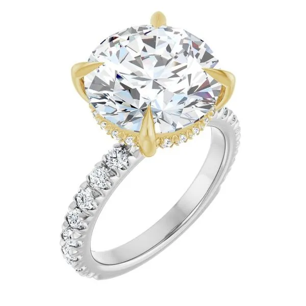 Claw-Prong Hidden Halo-Style Engagement Ring Raleigh Diamond Fine Jewelry Raleigh, NC