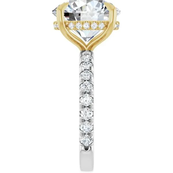 Claw-Prong Hidden Halo-Style Engagement Ring Image 4 Jimmy Smith Jewelers Decatur, AL
