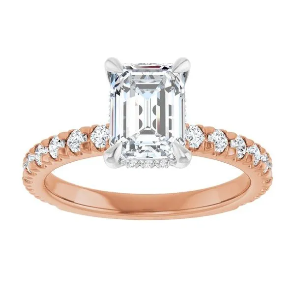 Claw-Prong Hidden Halo-Style Engagement Ring Image 3 Raleigh Diamond Fine Jewelry Raleigh, NC