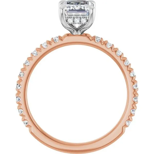 Claw-Prong Hidden Halo-Style Engagement Ring Image 2 Futer Bros Jewelers York, PA