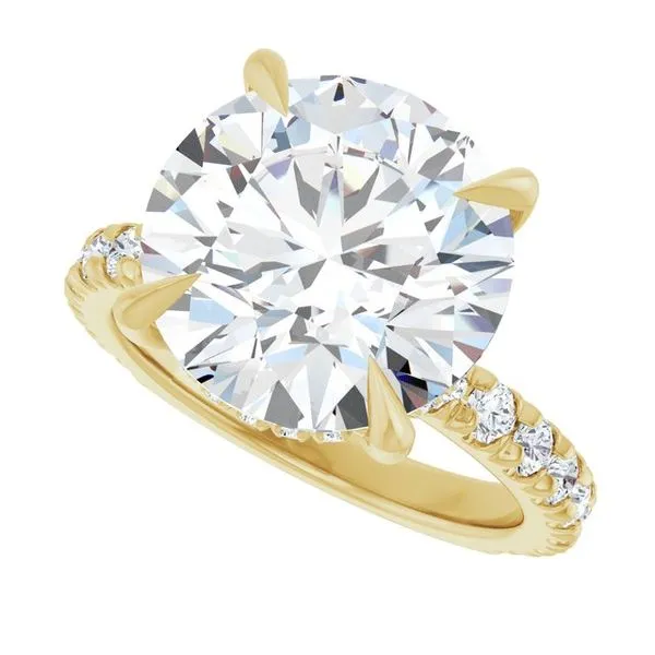 Claw-Prong Hidden Halo-Style Engagement Ring Image 5 J. Thomas Jewelers Rochester Hills, MI