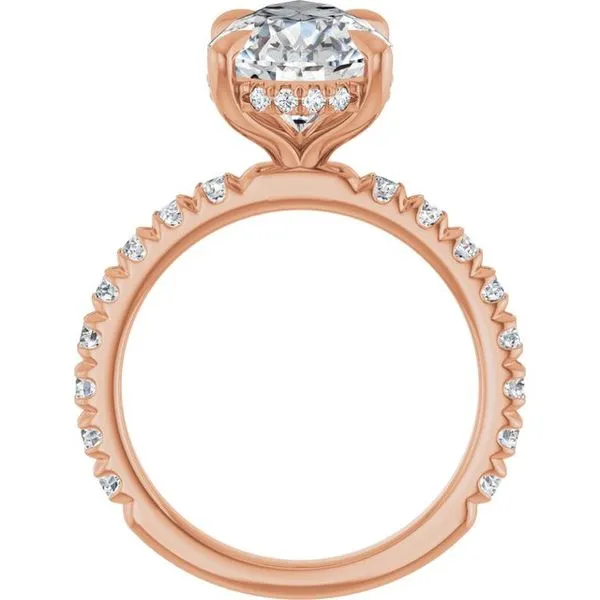 Claw-Prong Hidden Halo-Style Engagement Ring Image 2 Raleigh Diamond Fine Jewelry Raleigh, NC