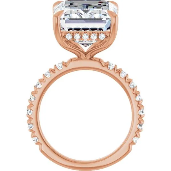 Claw-Prong Hidden Halo-Style Engagement Ring Image 2 Futer Bros Jewelers York, PA