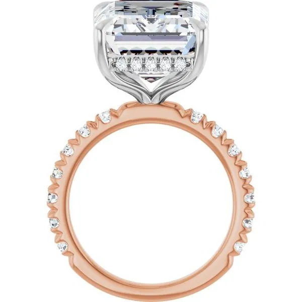 Claw-Prong Hidden Halo-Style Engagement Ring Image 2 Jimmy Smith Jewelers Decatur, AL