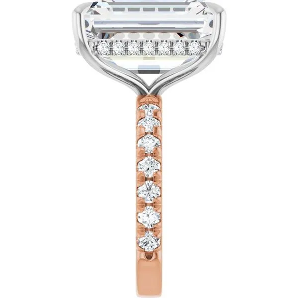 Claw-Prong Hidden Halo-Style Engagement Ring Image 4 Mark Jewellers La Crosse, WI