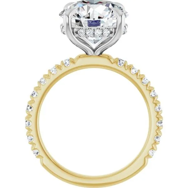 Claw-Prong Hidden Halo-Style Engagement Ring Image 2 Raleigh Diamond Fine Jewelry Raleigh, NC