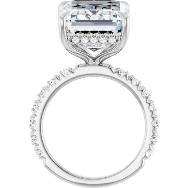 Claw-Prong Hidden Halo-Style Engagement Ring Image 2 Jimmy Smith Jewelers Decatur, AL