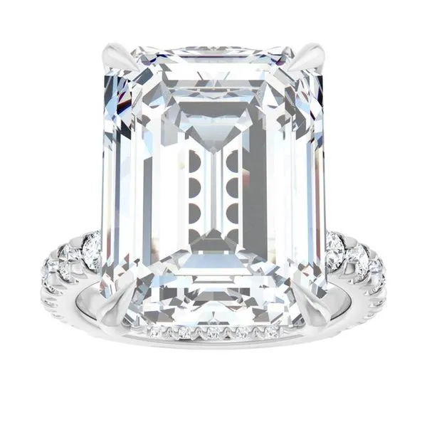 Claw-Prong Hidden Halo-Style Engagement Ring Image 3 J. Thomas Jewelers Rochester Hills, MI