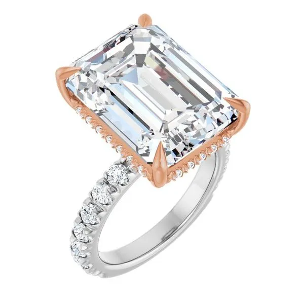 Claw-Prong Hidden Halo-Style Engagement Ring Mark Jewellers La Crosse, WI