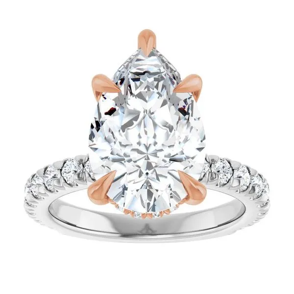 Claw-Prong Hidden Halo-Style Engagement Ring Image 3 Shipley's Fine Jewelry Hampstead, MD
