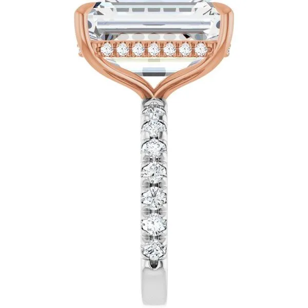 Claw-Prong Hidden Halo-Style Engagement Ring Image 4 Jimmy Smith Jewelers Decatur, AL