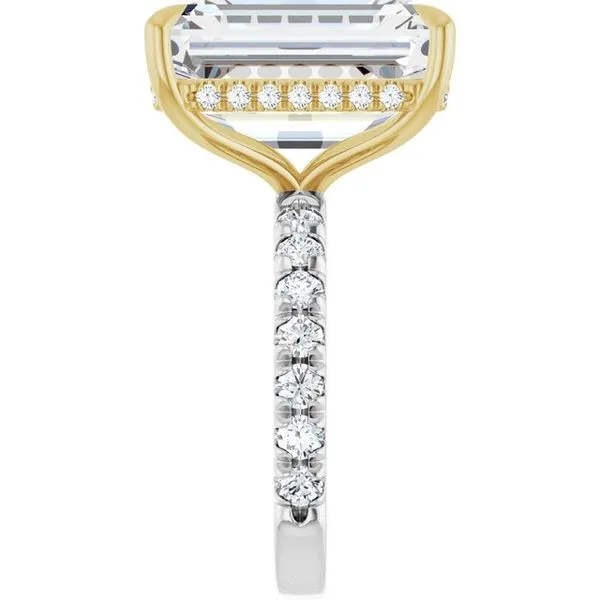 Claw-Prong Hidden Halo-Style Engagement Ring Image 4 Natale Jewelers Sewell, NJ