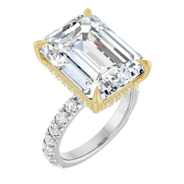 Claw-Prong Hidden Halo-Style Engagement Ring Austin's Fine Diamonds & Jewelry Lyndhurst, NJ