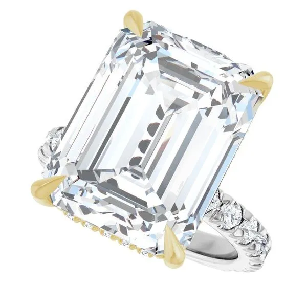 Claw-Prong Hidden Halo-Style Engagement Ring Image 5 Paul James Jewelers Angels Camp, CA