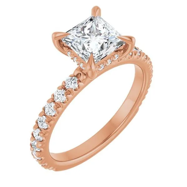 Claw-Prong Hidden Halo-Style Engagement Ring Shipley's Fine Jewelry Hampstead, MD