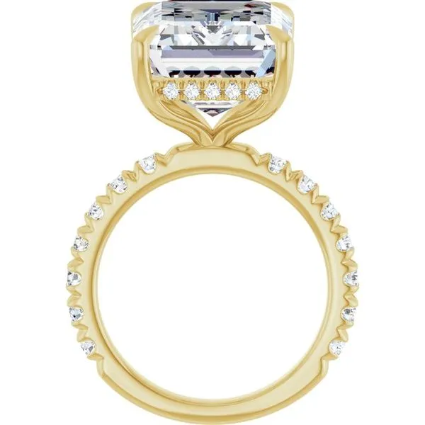 Claw-Prong Hidden Halo-Style Engagement Ring Image 2 Paul James Jewelers Angels Camp, CA