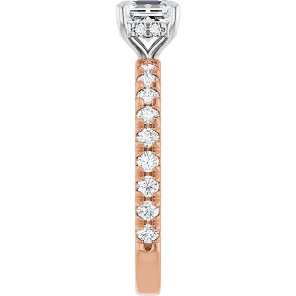 Claw-Prong Hidden Halo-Style Engagement Ring Image 4 Vulcan's Forge LLC KANSAS CITY, MO