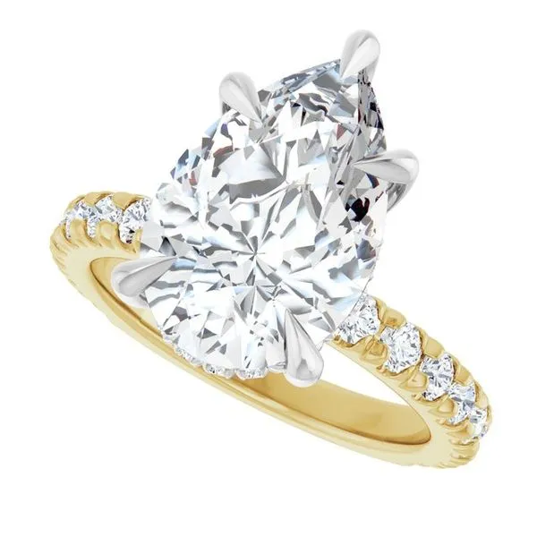 Claw-Prong Hidden Halo-Style Engagement Ring Image 5 Jimmy Smith Jewelers Decatur, AL