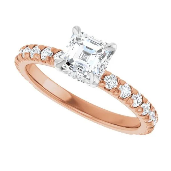 Claw-Prong Hidden Halo-Style Engagement Ring Image 5 Northwood Jewelers Northwood, OH