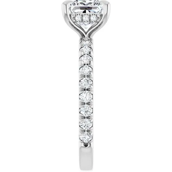 Claw-Prong Hidden Halo-Style Engagement Ring Image 4 Futer Bros Jewelers York, PA