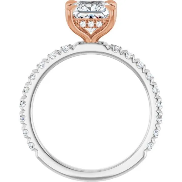 Claw-Prong Hidden Halo-Style Engagement Ring Image 2 Paul James Jewelers Angels Camp, CA