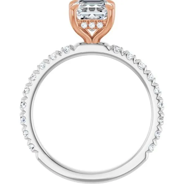 Claw-Prong Hidden Halo-Style Engagement Ring Image 2 Jimmy Smith Jewelers Decatur, AL