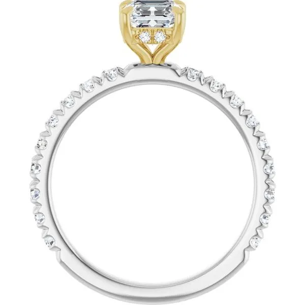 Claw-Prong Hidden Halo-Style Engagement Ring Image 2 Shipley's Fine Jewelry Hampstead, MD
