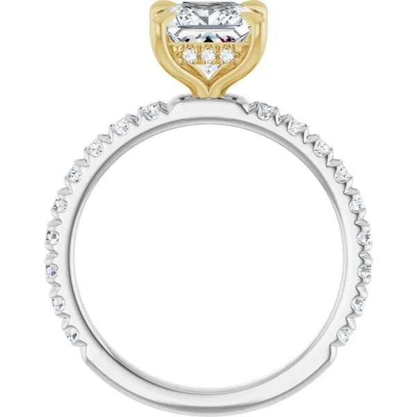 Claw-Prong Hidden Halo-Style Engagement Ring Image 2 Futer Bros Jewelers York, PA