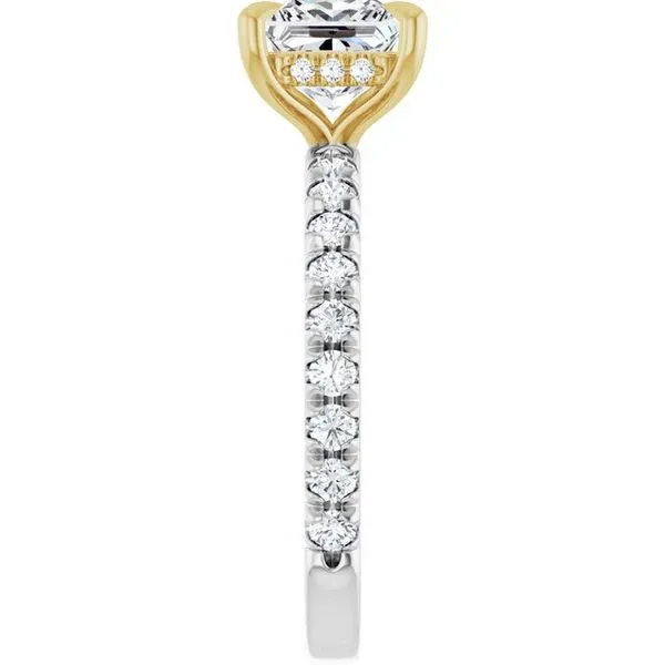 Claw-Prong Hidden Halo-Style Engagement Ring Image 4 Shipley's Fine Jewelry Hampstead, MD